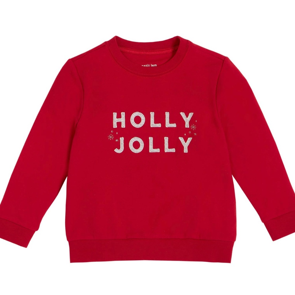NWOT Petit Lem holly holly cotton sweater size 24 months